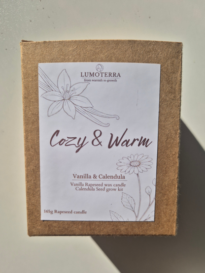 Cozy & Warm - Full Set |  Handgemaakte kaars & kweekset